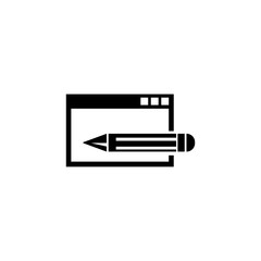 Website Editing, Frontend and Backend Flat Vector Icon