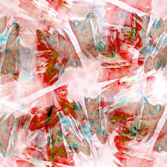 Seamless pattern of abstract brush strokes. - 345376804