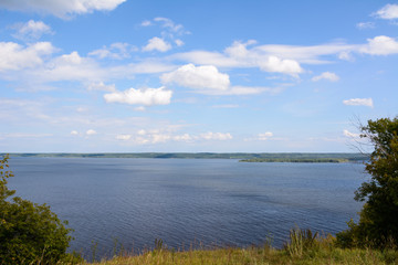 The widest place of the Volga River.