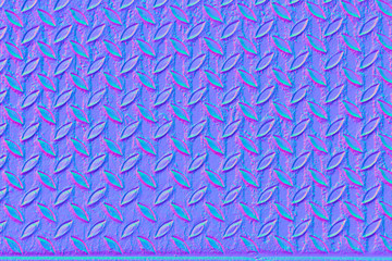 Normal Map for 3D programs Old metal steel wall background	