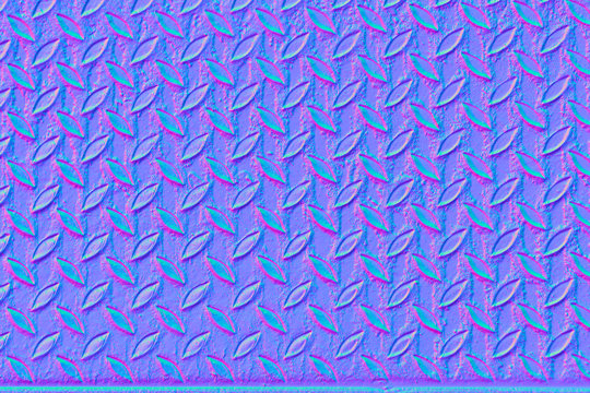 Normal Map for 3D programs Old metal steel wall background	