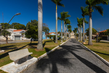 Fototapeta premium Square in front of Nossa Senhora do Patrocinio Church in Itu, Sao Paulo, Brazil