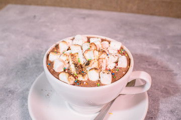 Delicious flavored cocoa marshmallows.