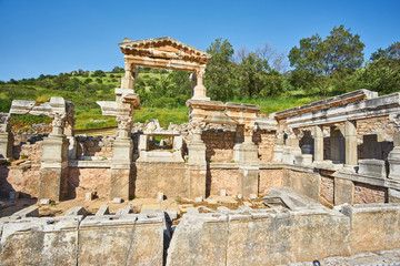 Fototapeta premium The ruined ancient city of Ephesus, Selcuk