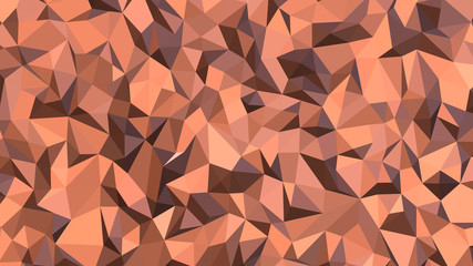 Abstract polygonal background. Geometric Dark Salmon vector illustration. Colorful 3D wallpaper.