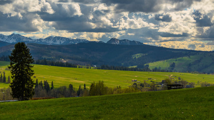 Panorama na Tatry z Dzianisza - z Magury Witowskiej © slawjanek