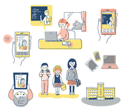 オンライン学習イメージ　セット