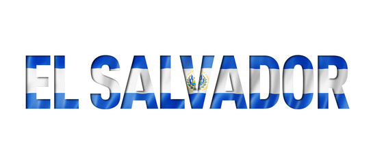 Salvadoran flag text font