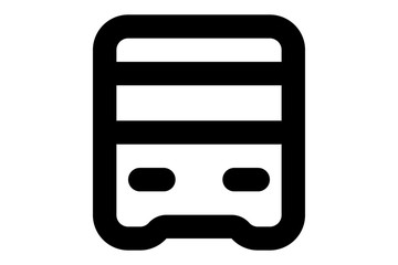 Fototapeta premium Bus vector icon