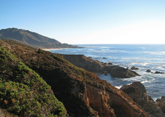 Pacific Ocean Coastline in Big Sur California
