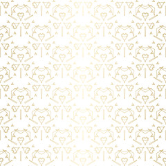 Geometric golden texture pattern. Abstract endless modern design background. Vector illustration eps 10.