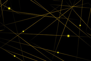 Abstract black with gold lines, triangles background modern design. Vector illustration EPS 10.