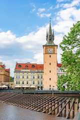 Obraz premium Old Town Water tower in Prague, Czech Republic