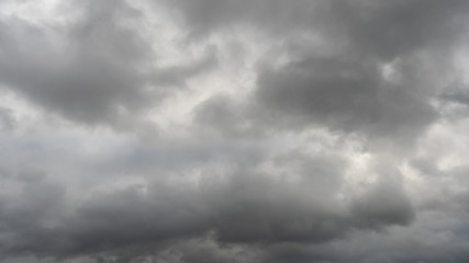 gray rain clouds. Weather before the rain. Waiting for the storm and thunder.