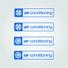air conditioning icon sign vector