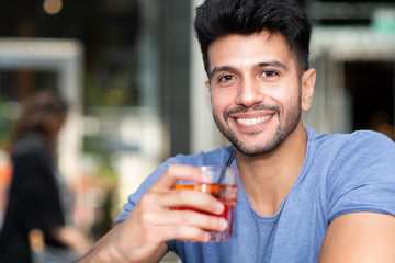Man having a cocktail