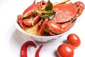 Very delicious spicy crab soup