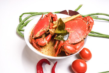 Very delicious spicy crab soup