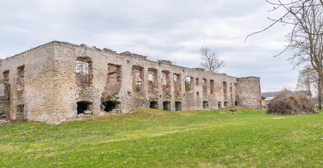 Fototapeta na wymiar ruins of manor europe estonia
