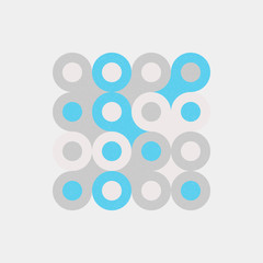 Colour Dots Universe Logo art design illustration