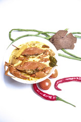 Very delicious spicy crab soup