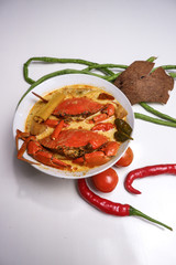 Very delicious spicy crab soup