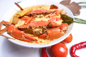 Very delicious spicy crab soup