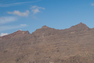 Cliffs in The Nublo Rural Park. Gran Canaria. Canary Islands. Spain.