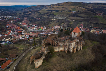 Fototapeta premium Slimnic fortress in Transylvania, Romania