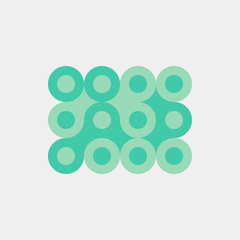 Colour Dots Universe Logo art design illustration