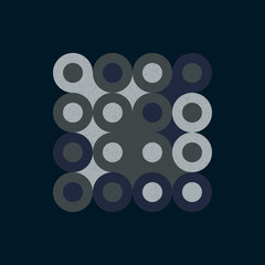 Colour Dots Universe Logo art design illustration