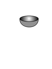 image of bowl isolated on white background