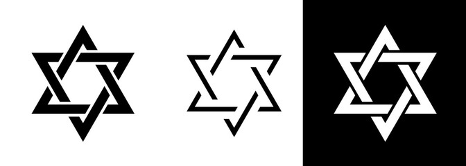 «Magen David» (The Shield of David, or The Star of David, or The Seal of Solomon), the Jewish Hexagram. Traditional Hebrew sign and one of the main symbols of Israel, Judaism and Jewish identity.