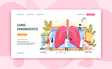 Lung Diagnostic, Doctor Using Modern Equipment.