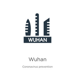Wuhan icon vector. Trendy flat wuhan icon from Coronavirus Prevention collection isolated on white background. Vector illustration can be used for web and mobile graphic design, logo, eps10