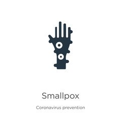 Smallpox icon vector. Trendy flat smallpox icon from Coronavirus Prevention collection isolated on white background. Vector illustration can be used for web and mobile graphic design, logo, eps10