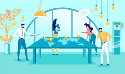 Team Working on International Company Development.