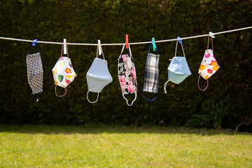 Sieben DIY-Masken zum Schutz vor COVID19 im Garten an Leine