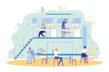 Transmitting Virus Among Office Workers, Flat.