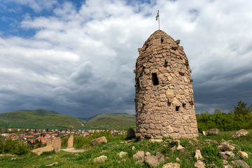 Millennium lookout tower in Cserepfalu, Hungary.