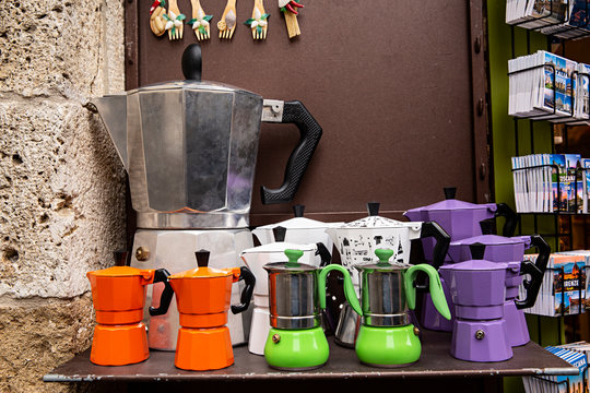 Venta de cafeteras italianas.