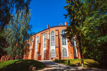 Fototapeta na wymiar Ruins of cathedral in Tartu, Estonia