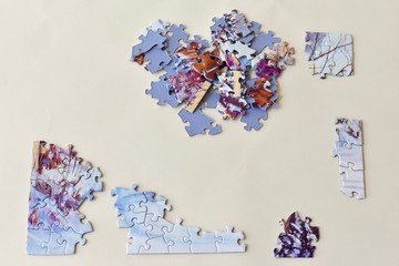 Puzzle time for family fun and togetherness during summer or winter game nights