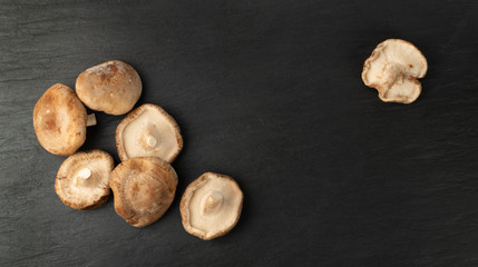 Fresh Shiitake Mushrooms, Raw Shitake, Healthy Organic Asian Fungi