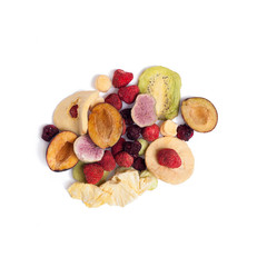 dried fruit. Dried fruits. fruit chips . Healthy snack.