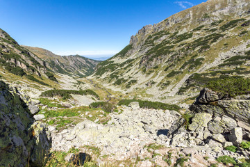 Landscape from hiking trail for Malyovitsa peak, Rila Mountain