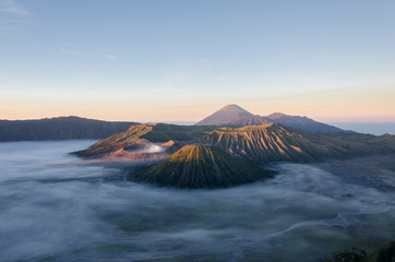 Sunrise, hiking to Mount Bromo, Java, Indonesia