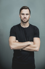 portrait of a handsome young man