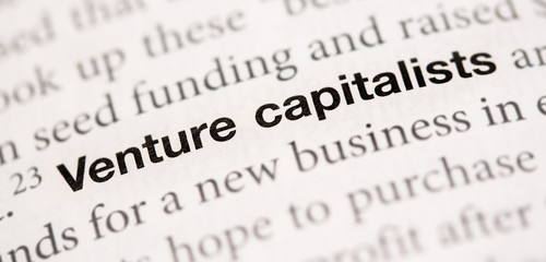 Fototapeta premium Venture Capital in a book