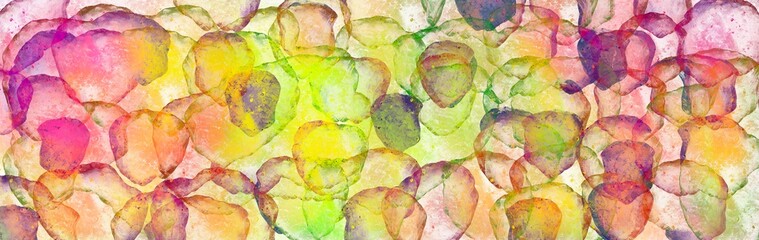 abstract background of colorful ribbons